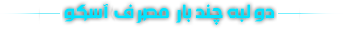 دو لبه چند بار مصرف ساده آسکو 